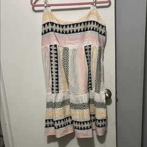 Miami Pink Ruffled Tiered Sundress